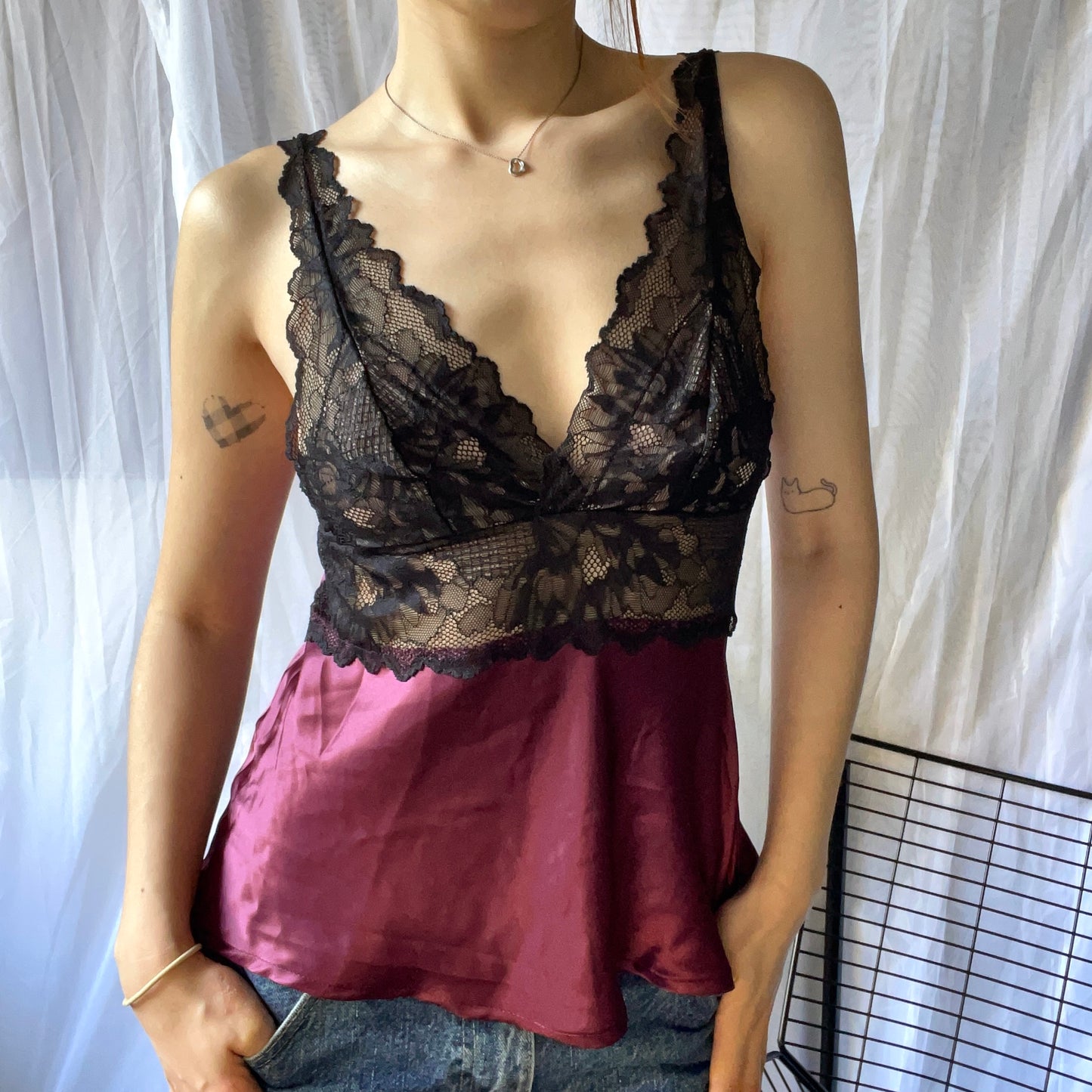 Purple Lacey Camisole